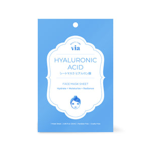 Ultra Calming & Resurfacing Face Mask Sheet - Hyaluronic Acid - Via Beauty Care