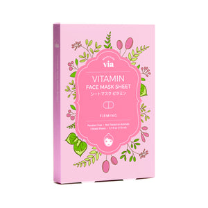 Vitamin Face Mask Sheet Box Set (5 Sheets) - Via Beauty Care
